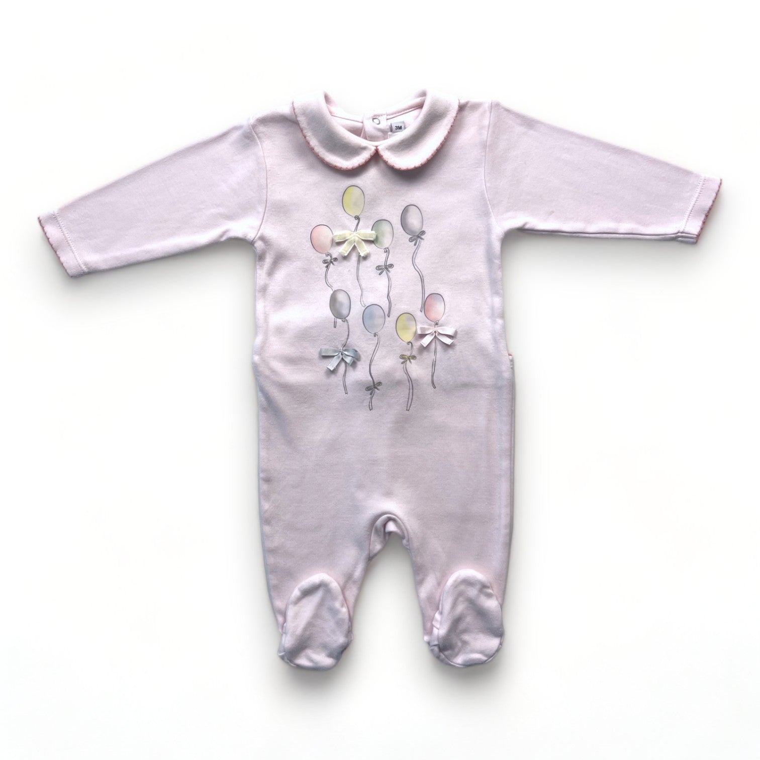 BABY DIOR - Pyjama rose motif ballons - 3 mois