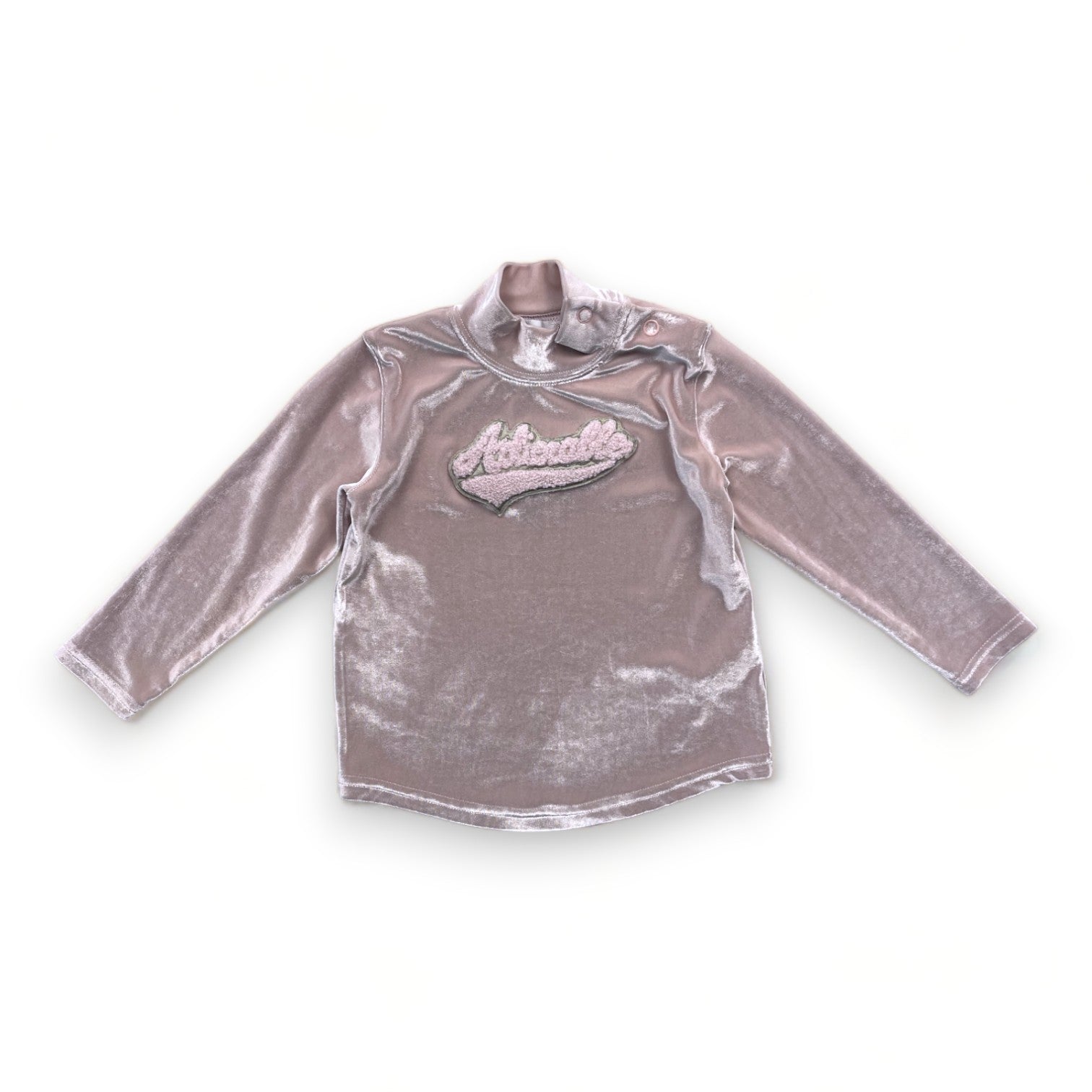 BABY DIOR - T shirt manches longues en velours rose « Adiorable » - 18 mois