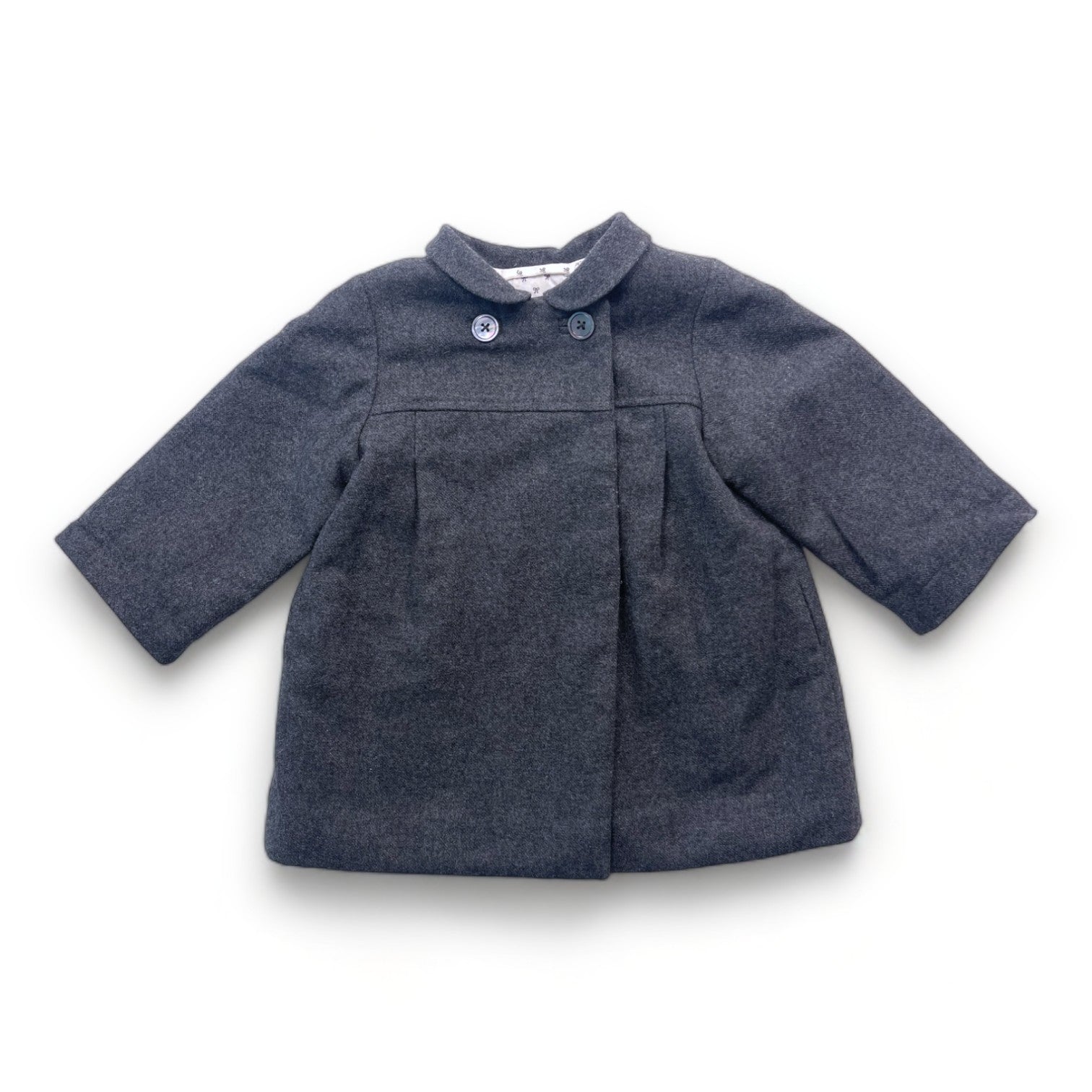 JACADI - Manteau en laine gris - 12 mois