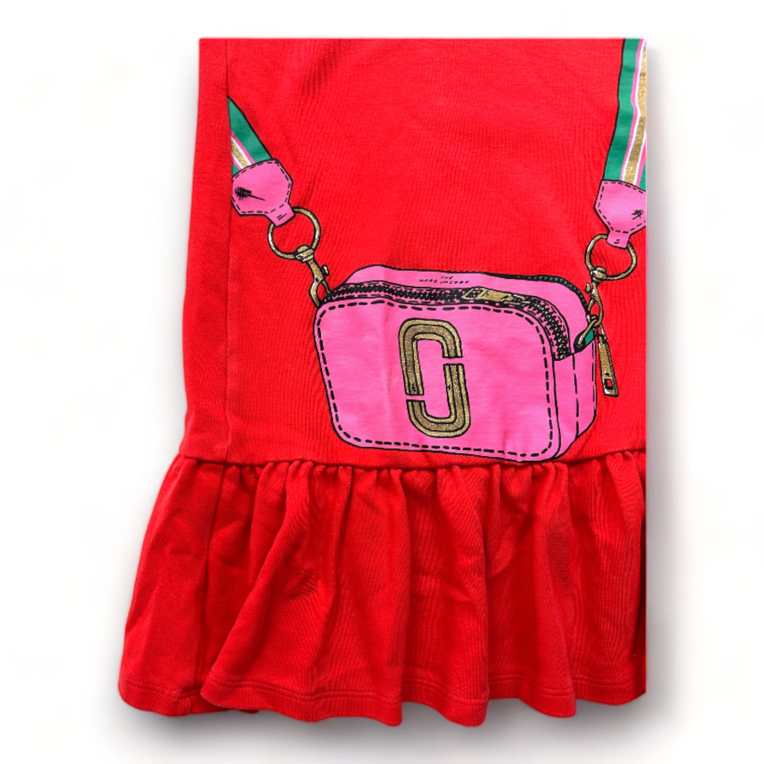 THE MARC JACOBS - Robe rouge avec imprimé sac - 8 ans