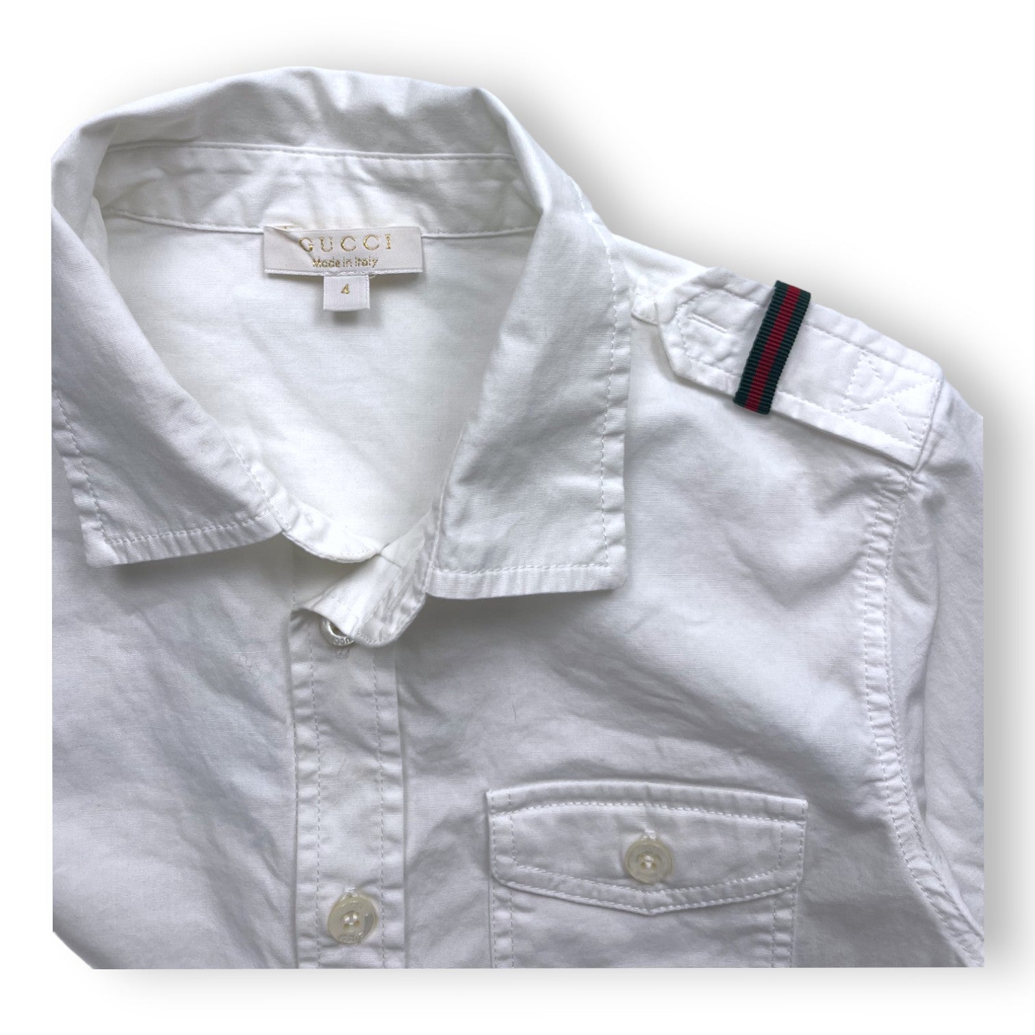 GUCCI - Chemise blanche - 4 ans
