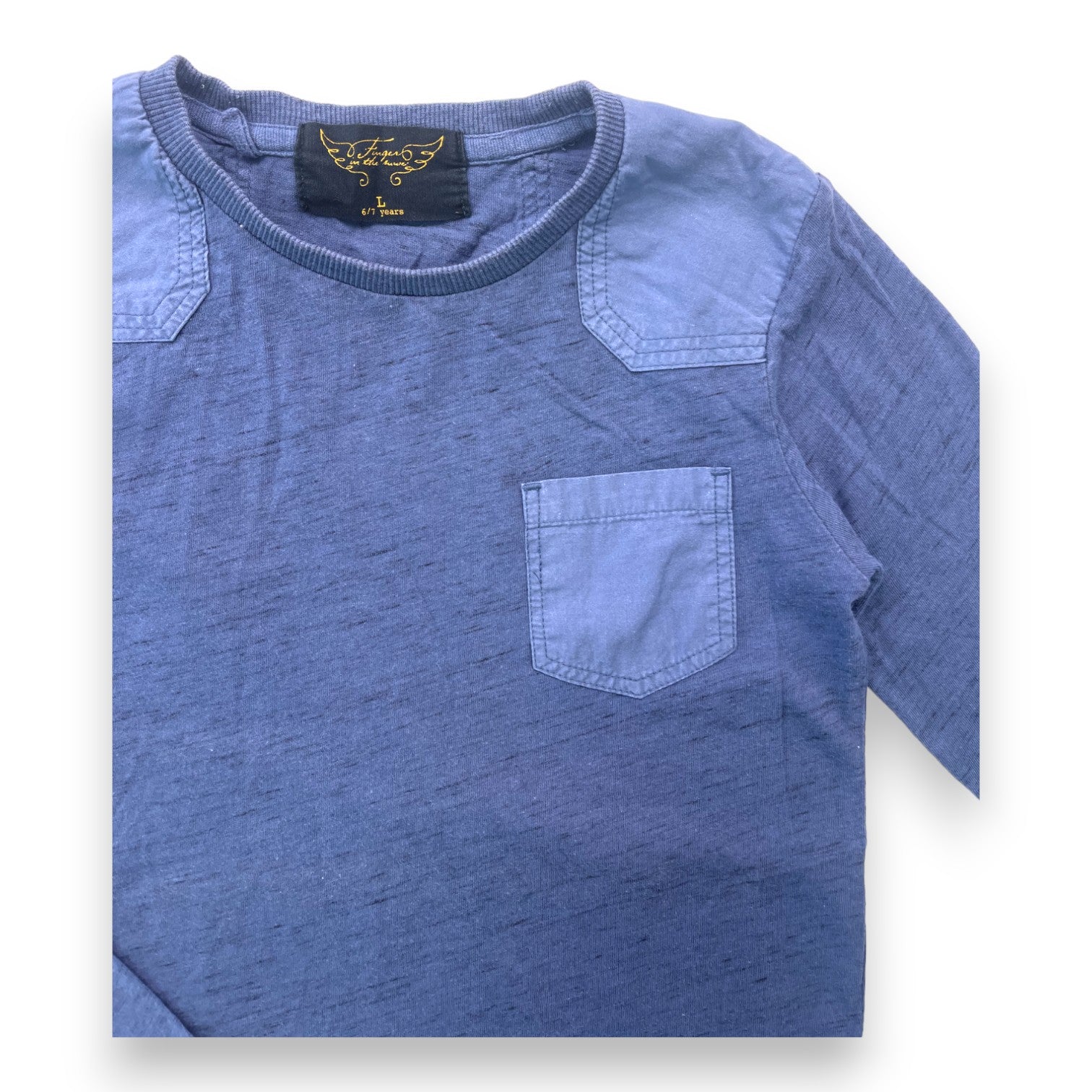 FINGER IN THE NOSE - T shirt manches longues bleu pétrole - 6/7 ans