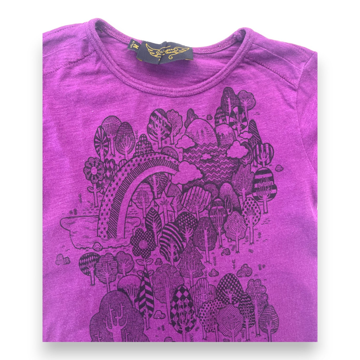 FINGER IN THE NOSE - T shirt manches longues violet à motifs - 4/5 ans