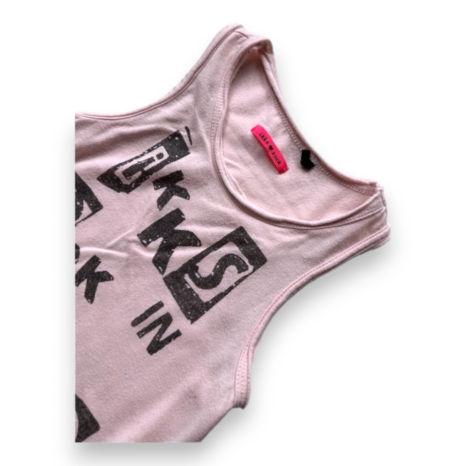 IKKS - Rosa bedrucktes Tanktop - 4 Jahre