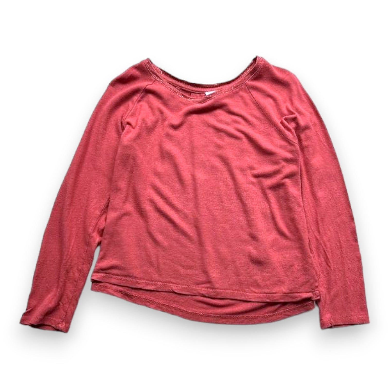 LITTLE CARL MARC JOHN - T-shirt à manches longues rose avec imprimé dans le dos - 10 ans