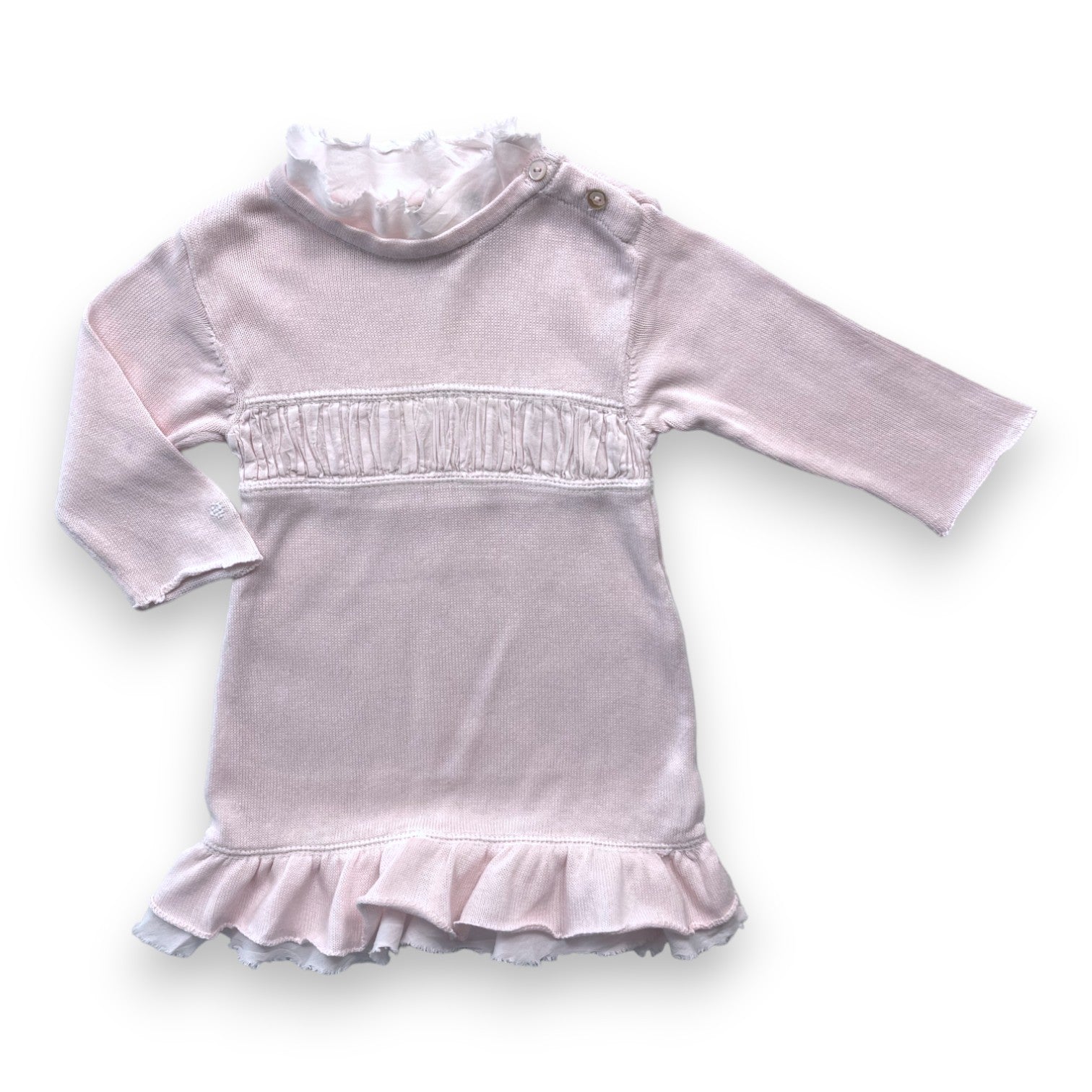 IKKS - Rosa Rüschenkleid - 6 Monate