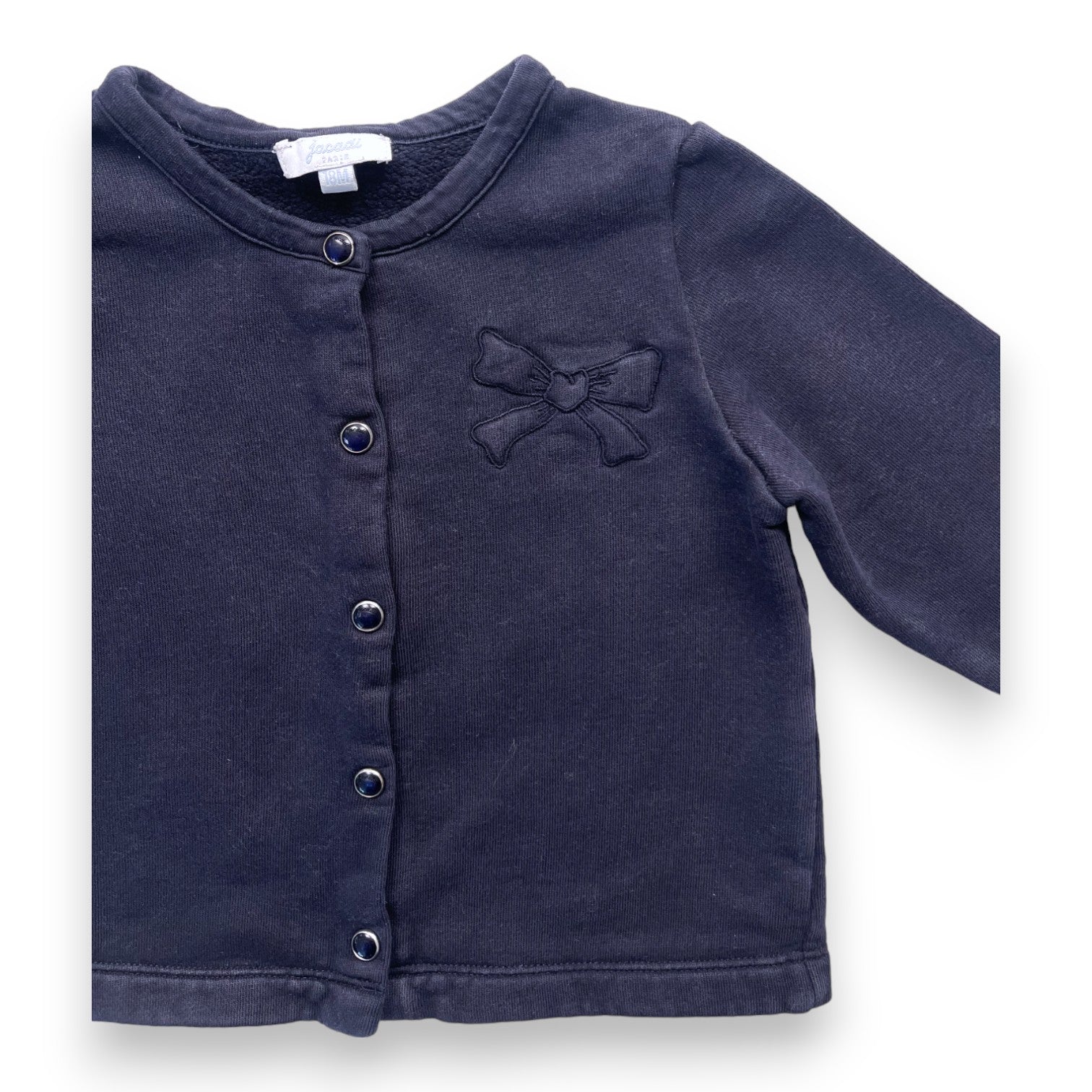 JACADI - Veste boutonnée bleu marine - 18 mois