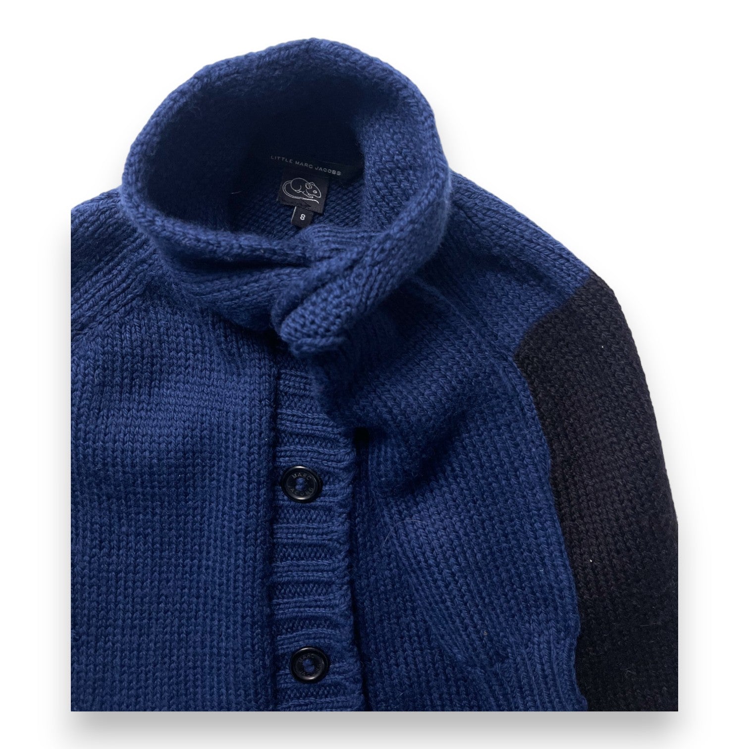 MARC JACOBS - Cape en laine bleu marine - 8 ans