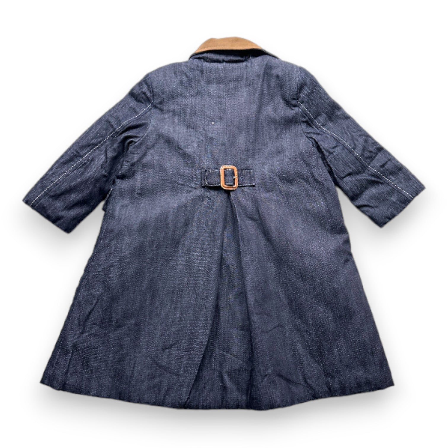 BURBERRY Veste longue en jean bleue 12 mois