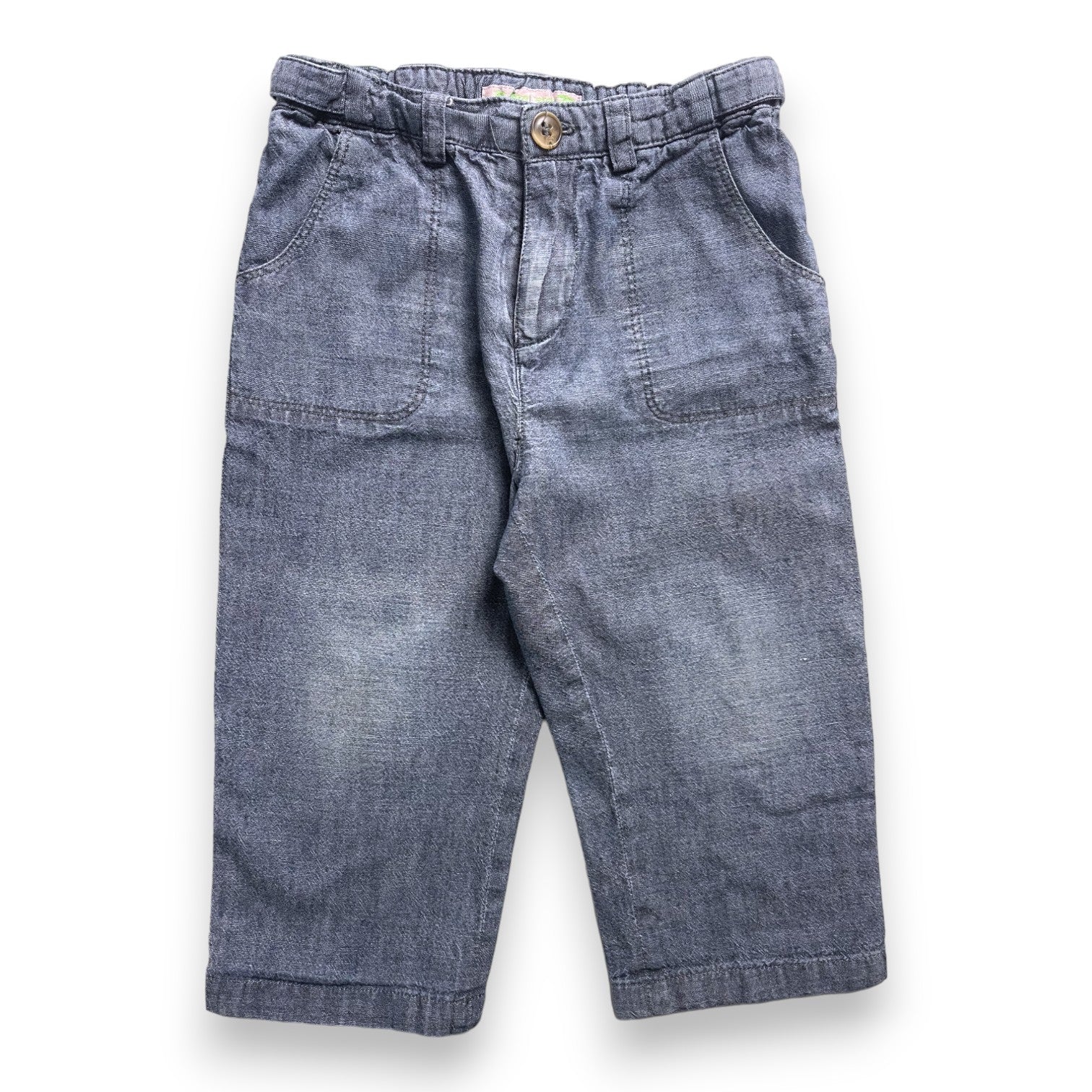 BONPOINT - Pantalon droit bleu - 2 ans
