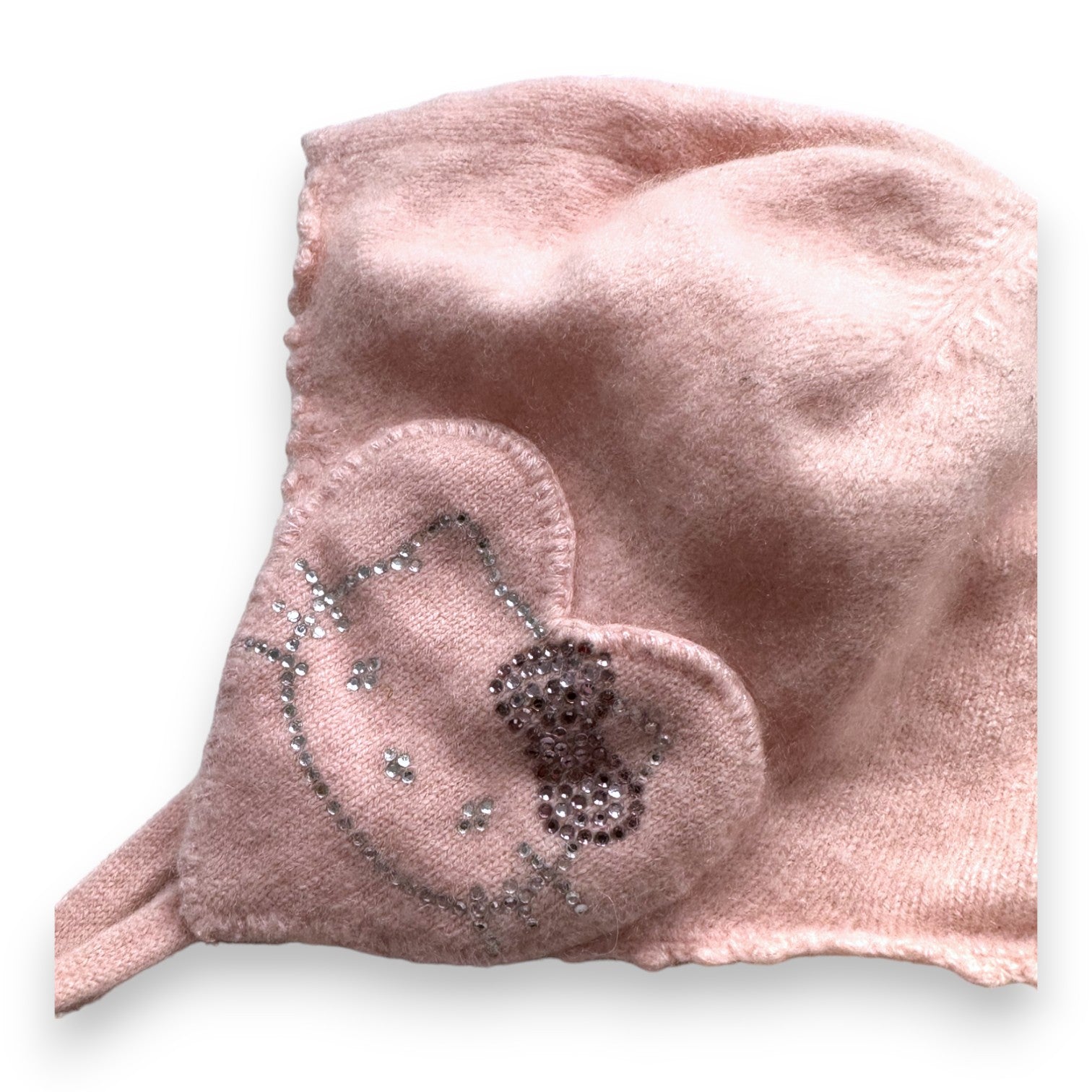 VICTORIA COUTURE - Bonnet en cachemire rose Helo Kitty - 12 mois
