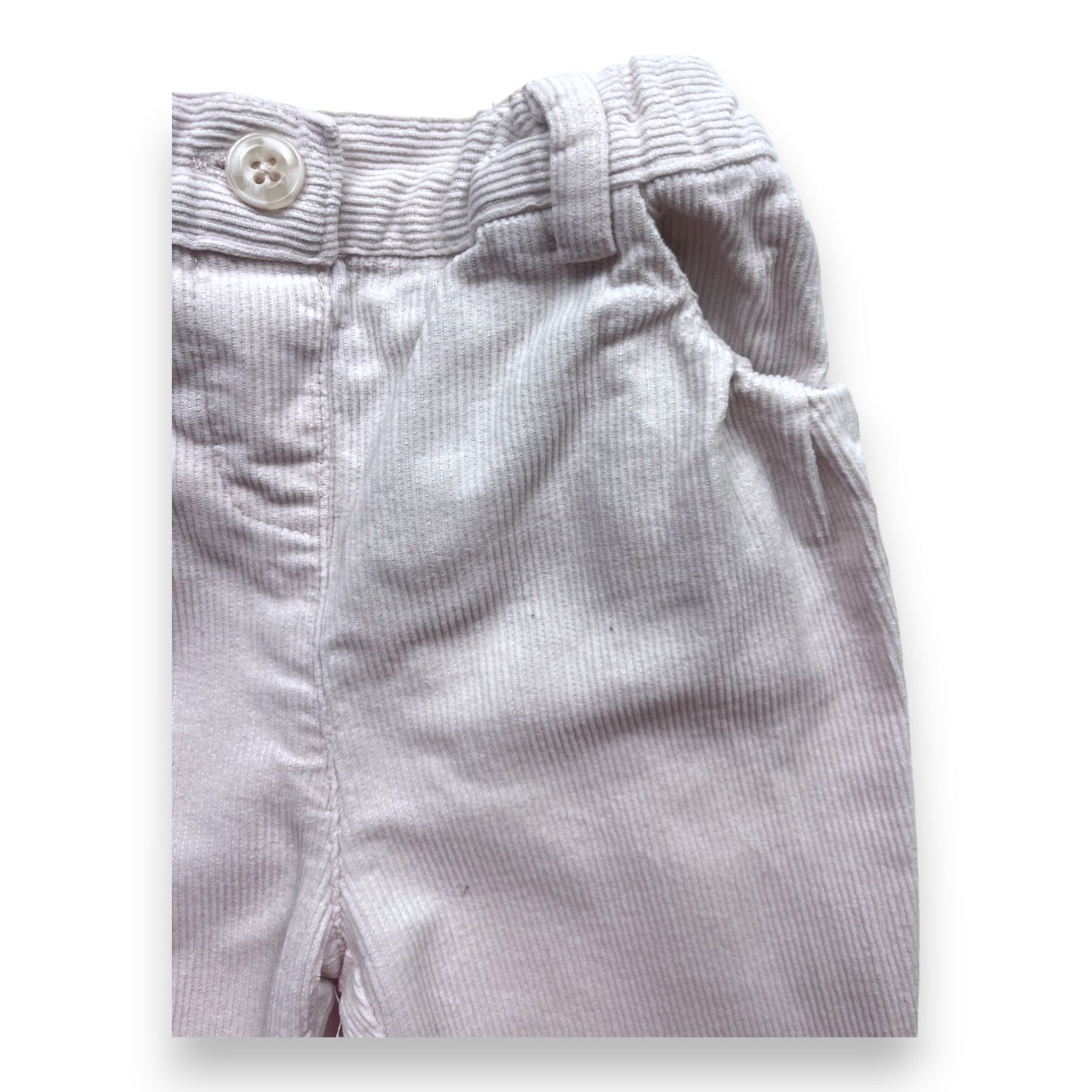 CYRILLUS - Pantalon en velours côtelé rose pâle - 12 mois
