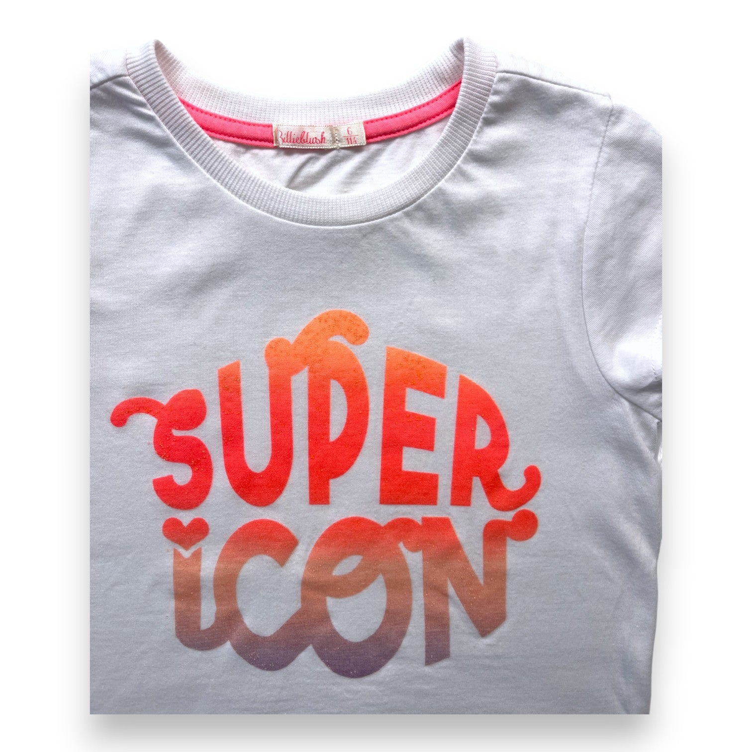 BILLIEBLUSH - T shirt blanc "Super icon" - 6 ans
