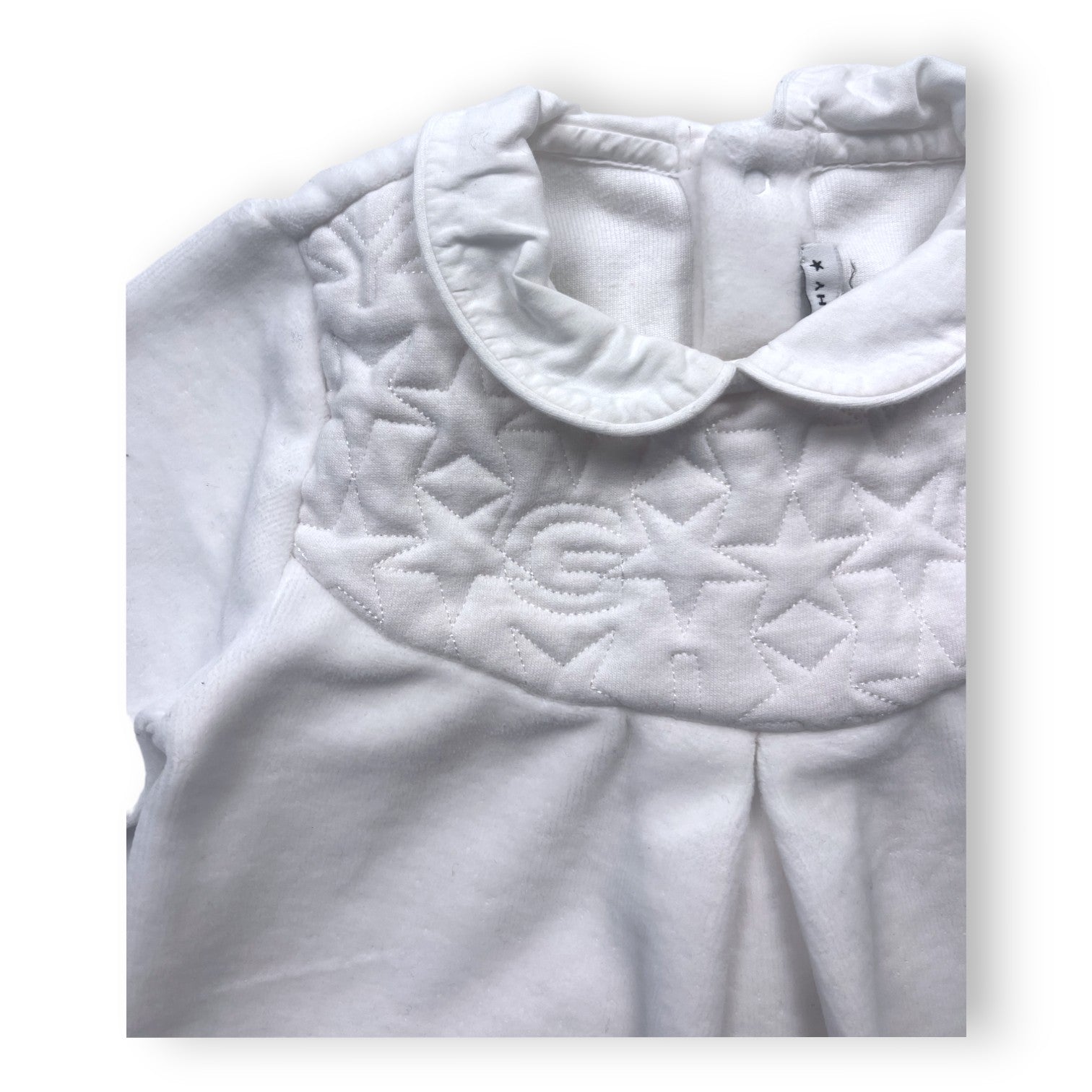 GIVENCHY - Pyjama blanc en velours détail étoiles - 9 mois