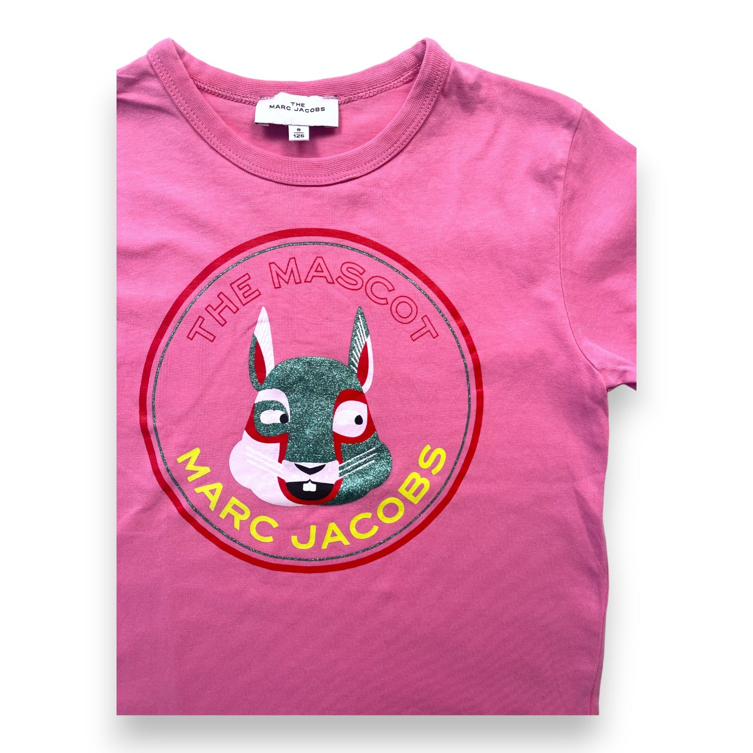 THE MARC JACOBS - T shirt rose imprimé mascotte - 8 ans