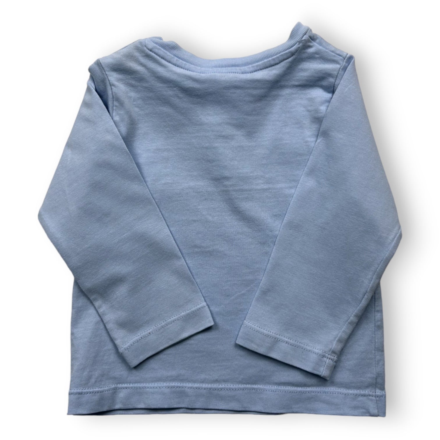 JACADI - Blaues Langarm-T-Shirt mit Hunde-Print - 12 Monate