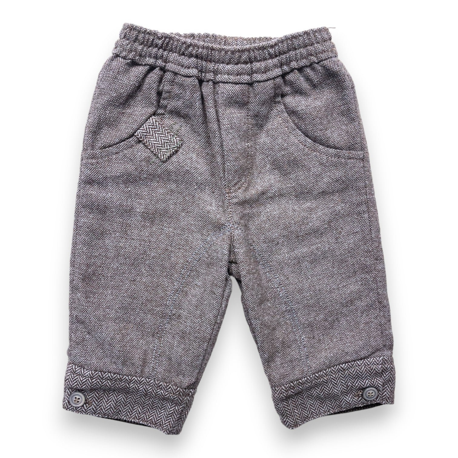 KENZO - Pantalon marron en laine - 6 mois