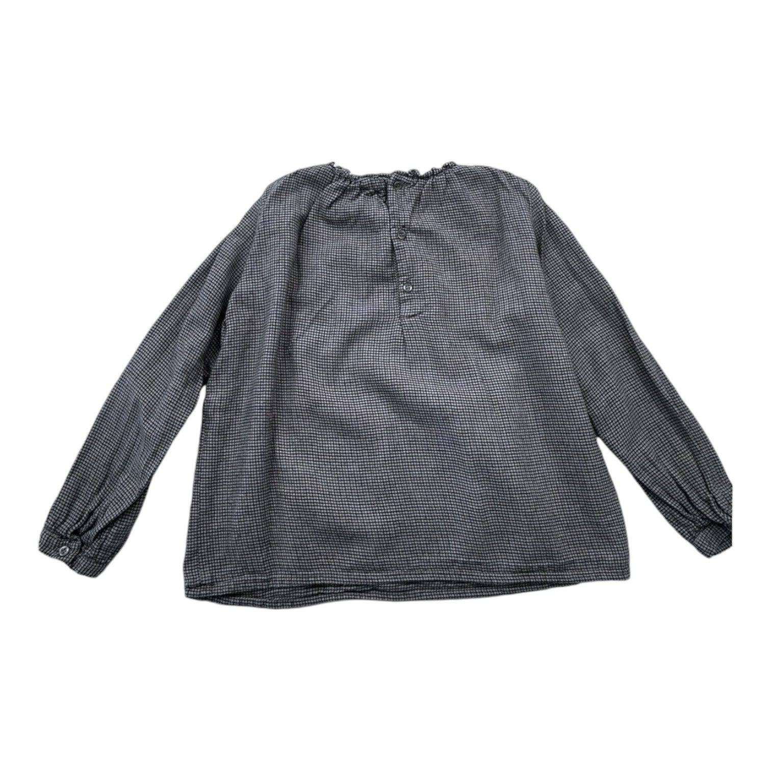 BONPOINT - Gray striped blouse - 8 years