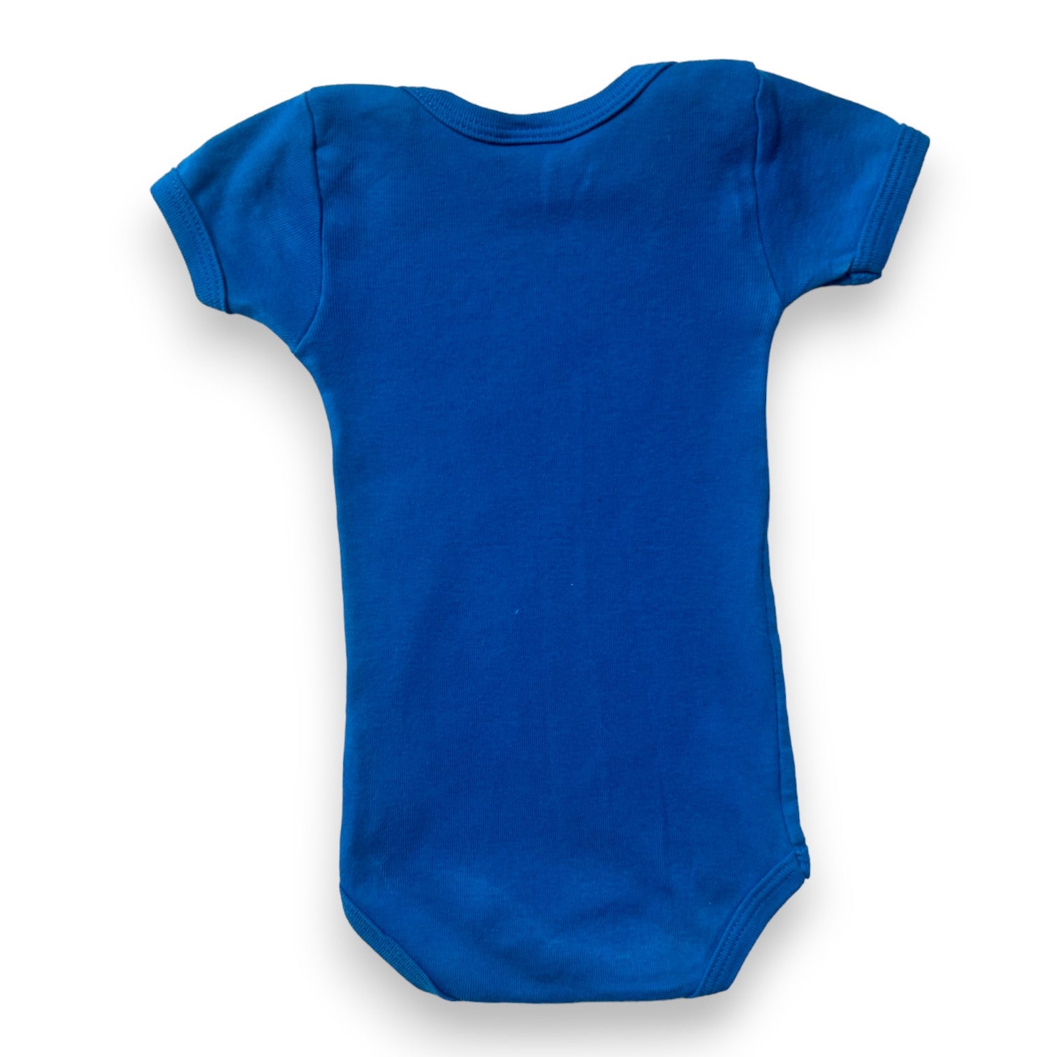 PETIT BATEAU - Blue bodysuit with fish print - 3 months
