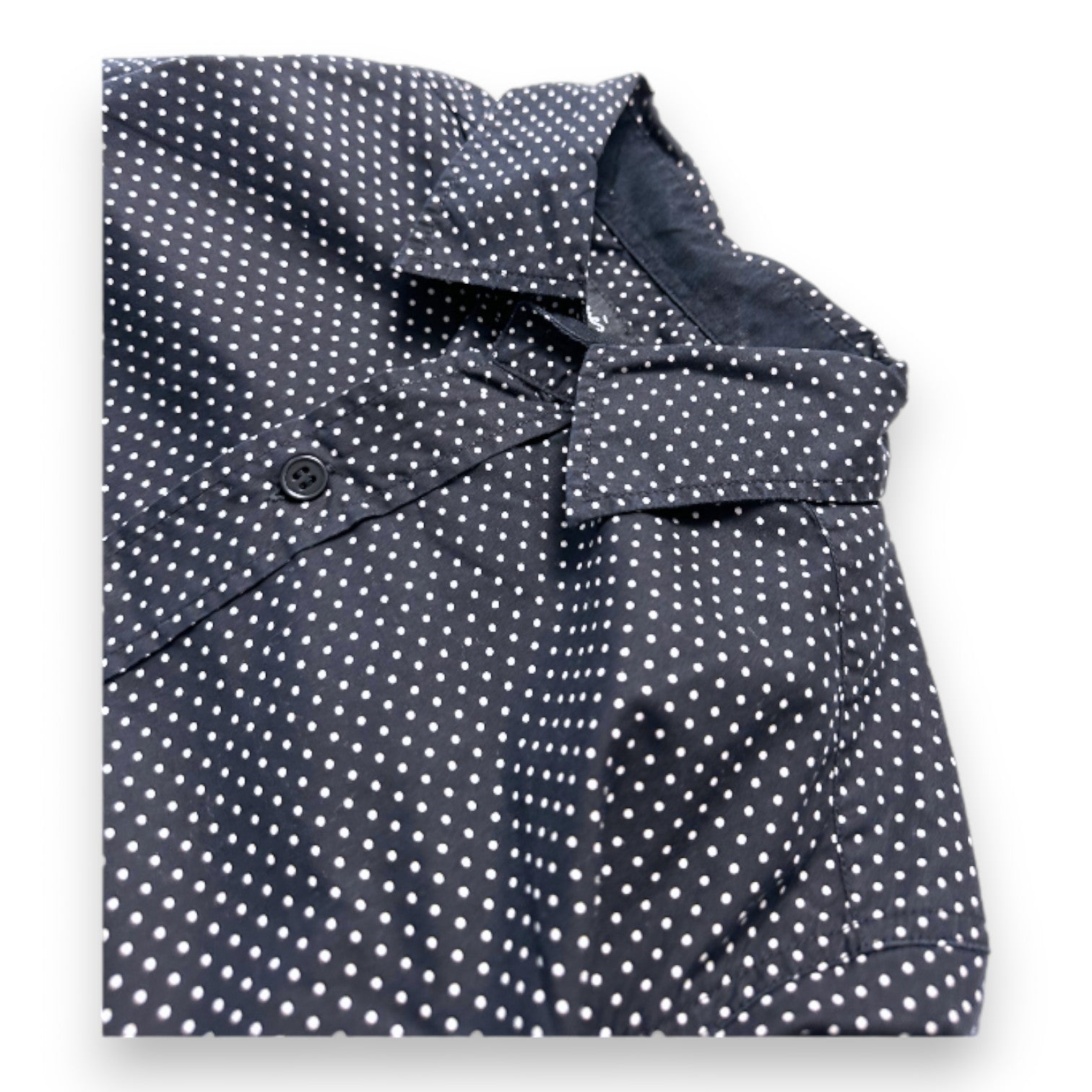 AGNÈS B - Chemise noire à pois - 10 ans