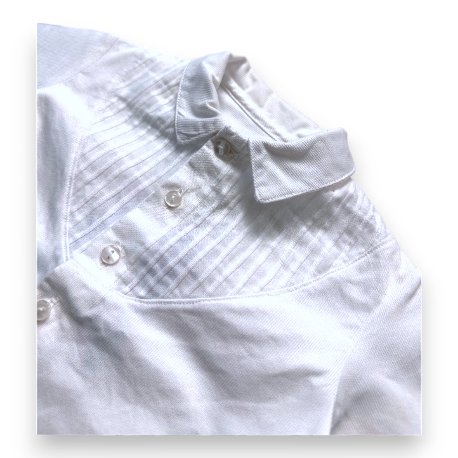 LA CHATELAINE - Chemise blanche avec détails au col - 3 mois