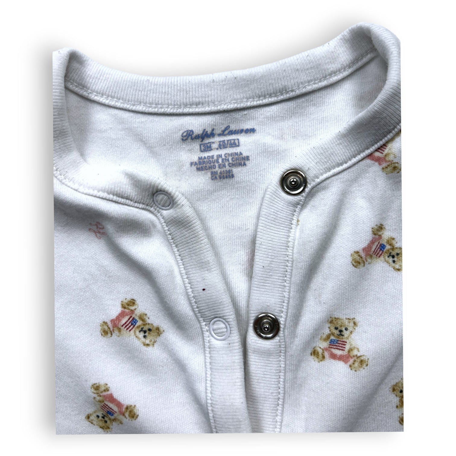 RALPH LAUREN - Body motifs oursons - 3 mois