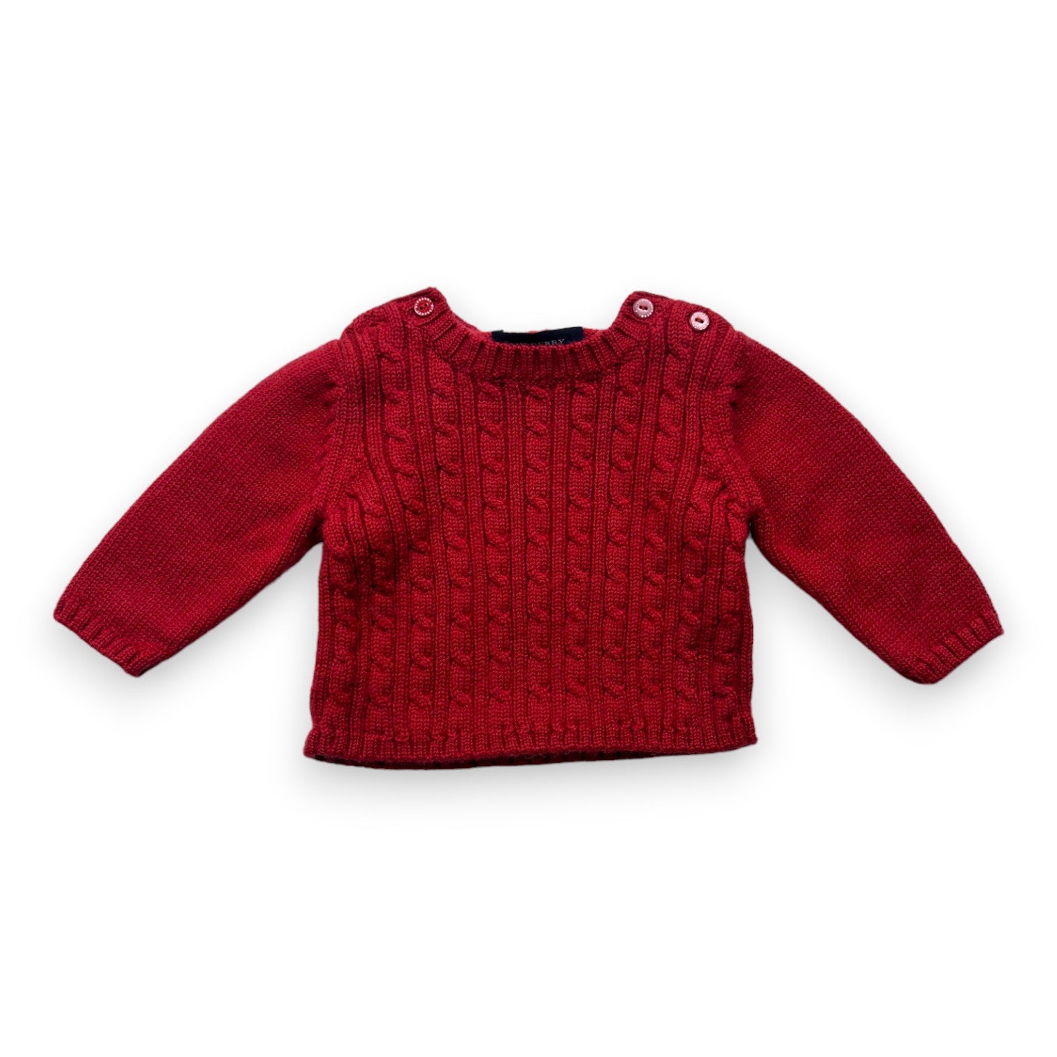 BURBERRY - Pull rouge - 3 mois