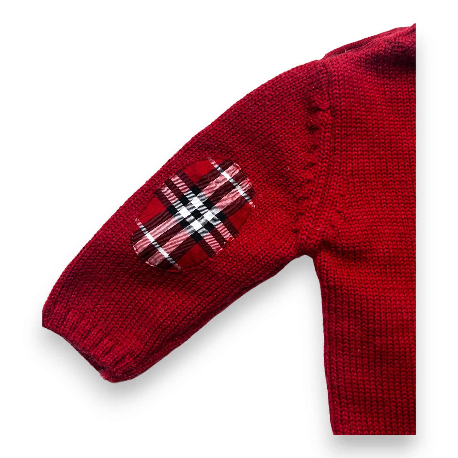 BURBERRY - Pull rouge - 3 mois
