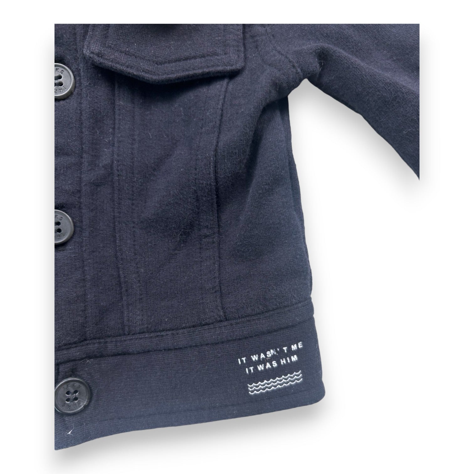 IKKS - Veste noire col fausse fourrure - 6 mois