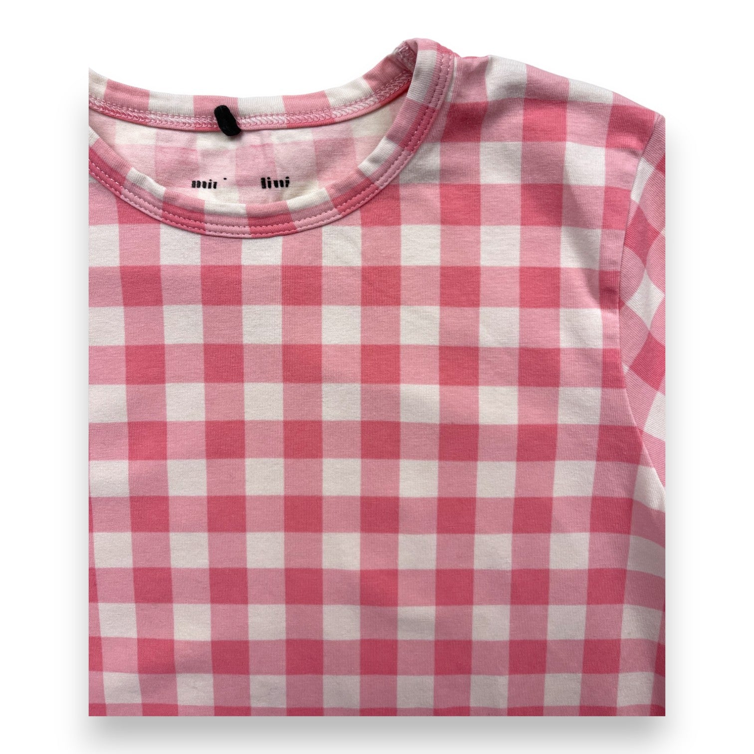 MINI RODINI - T shirt vichy rose - 6/7 ans