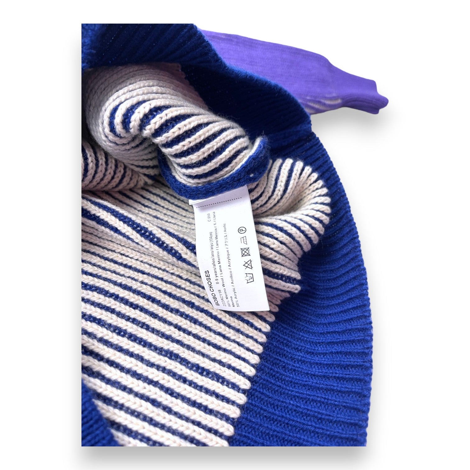 BOBO CHOSES - Bunt gestreifte Wolljacke - 8/9 Jahre