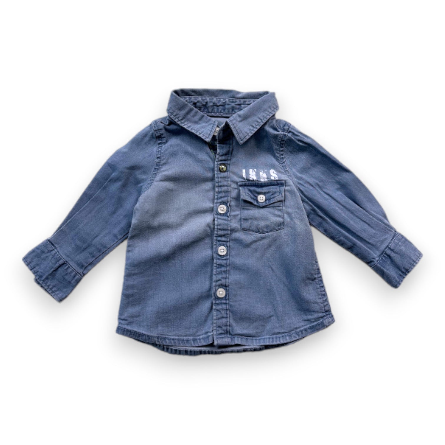 IKKS - Blue denim shirt - 3 months