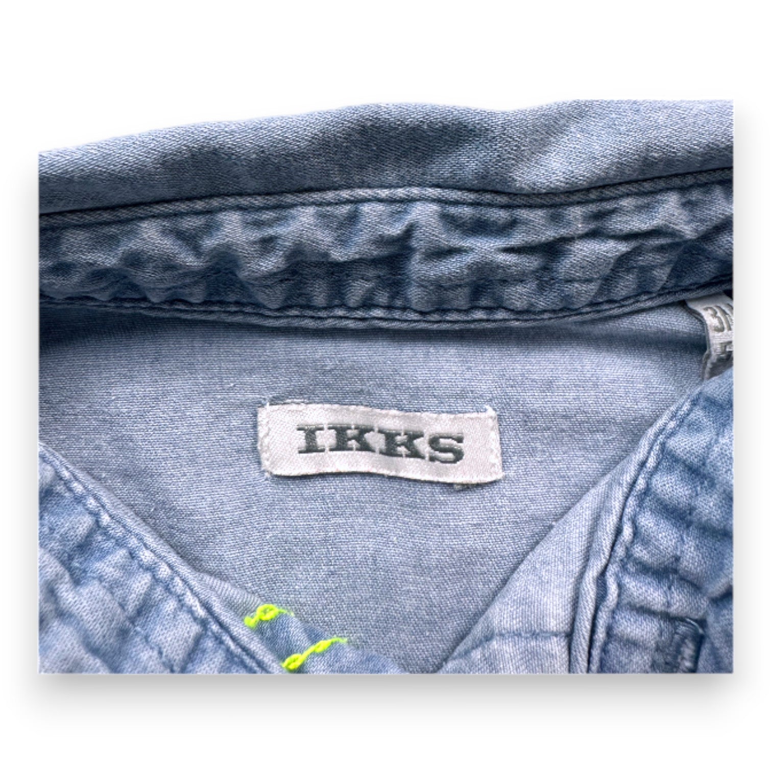 IKKS - Chemise en jean bleu - 3 mois