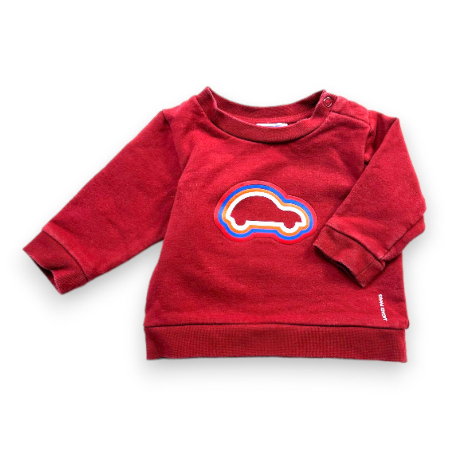 JACADI - Red sweatshirt with car print - 9 months