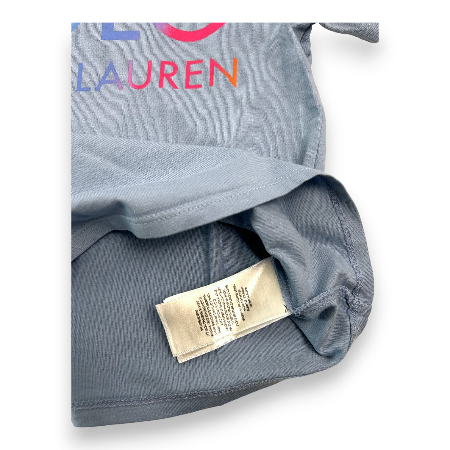 RALPH LAUREN - T-shirt bleu - 4 ans