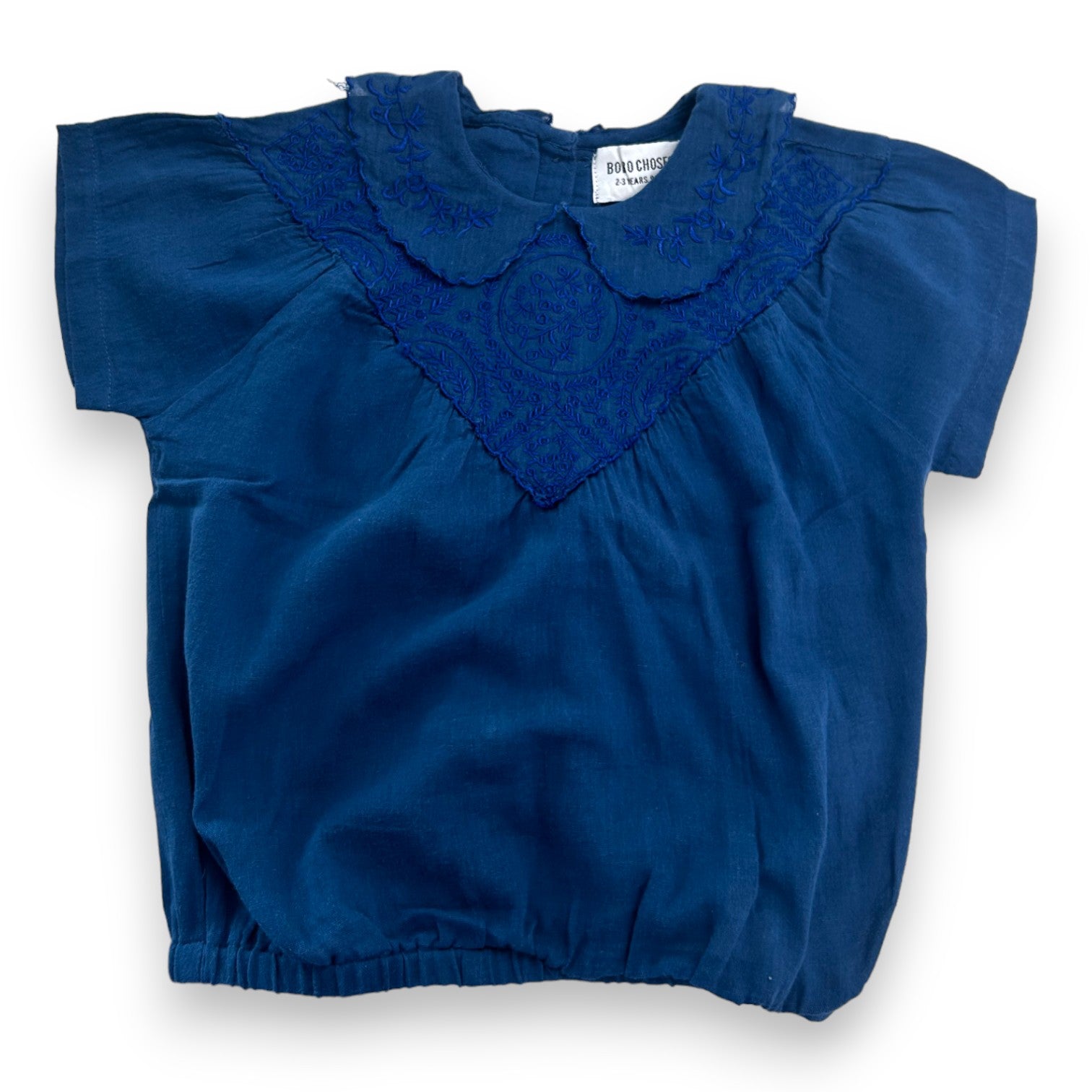 BOBO CHOSES - Blouse bleu détails sur le col - 2 ans