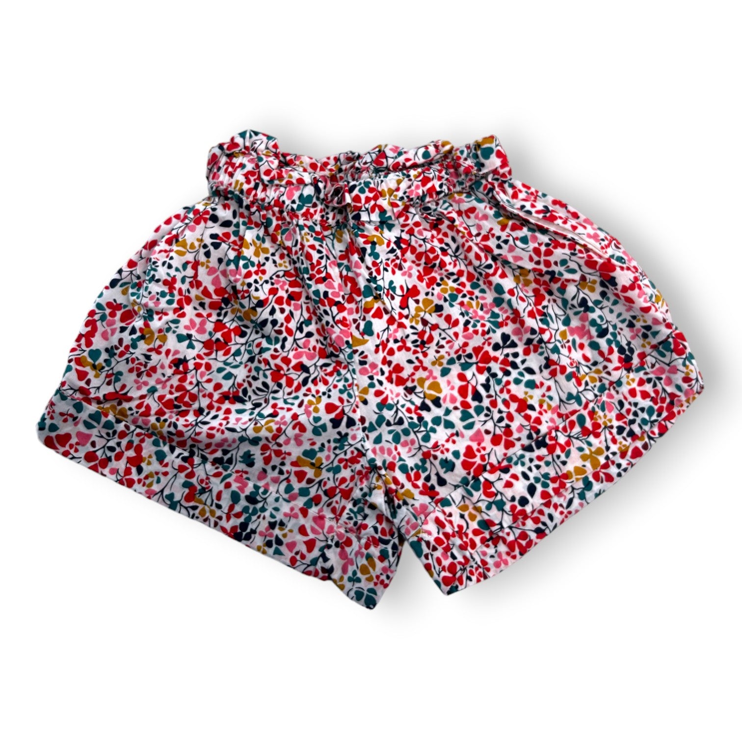 JACADI - Short blanc imprimé fleuri - 3 ans