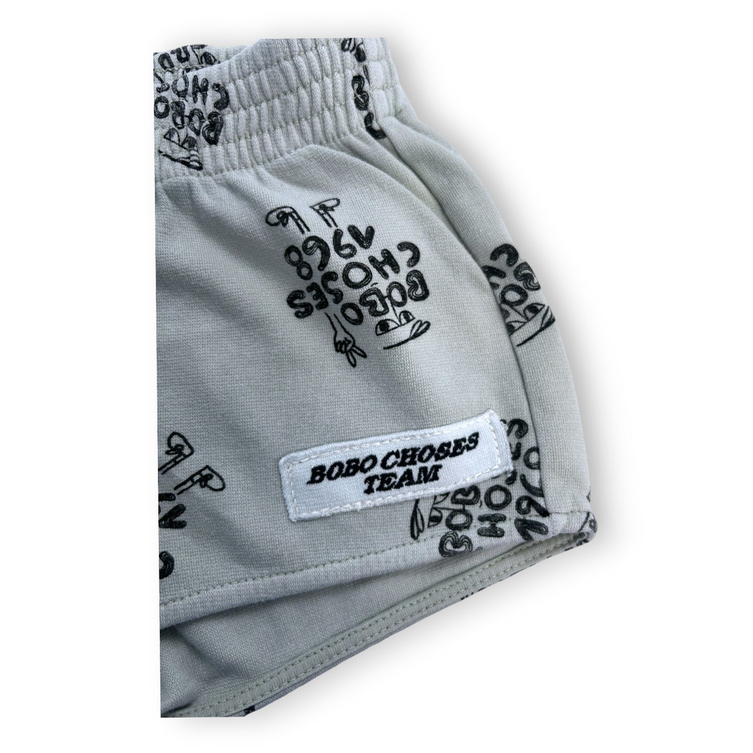 BOBO CHOSES - Short gris à motif - 3 ans