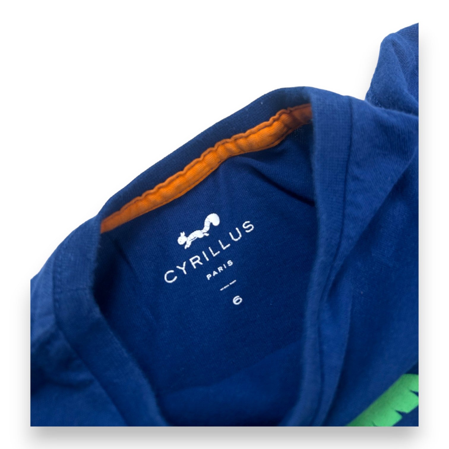 CYRILLUS - T-shirt bleu brodé - 6 ans