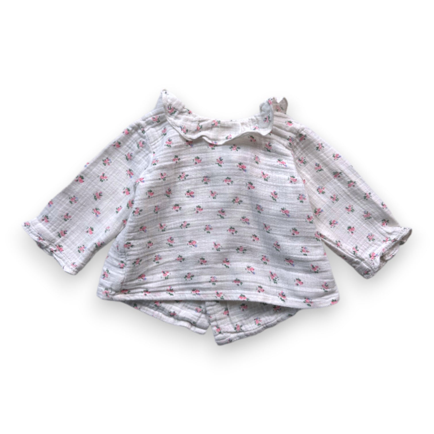 BONPOINT - White floral blouse - 3 months