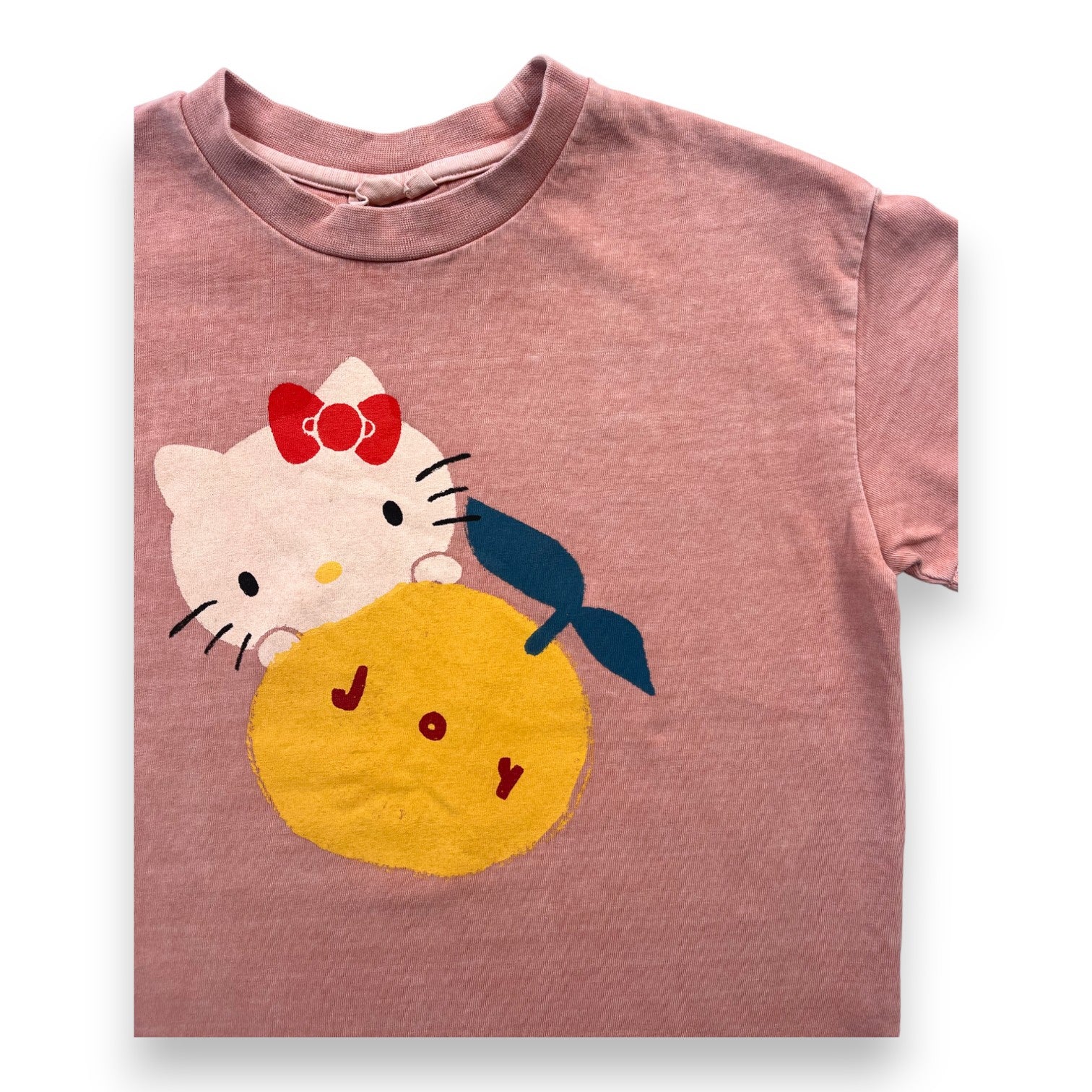 JELLY MALLOW - T shirt rose "Joy" Hello Kitty - 6/7 ans