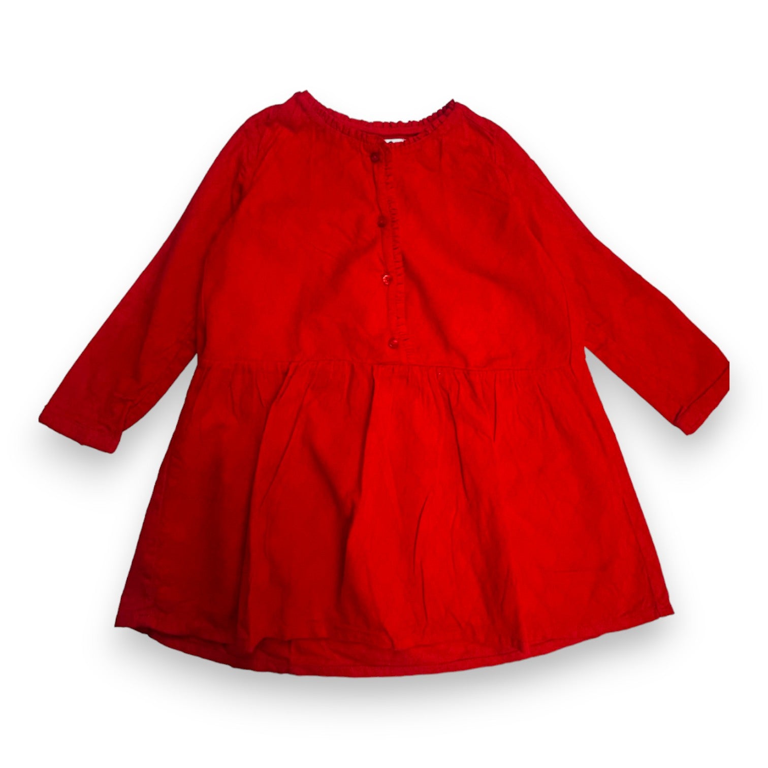 CYRILLUS - Robe rouge avec détails  - 4 ans