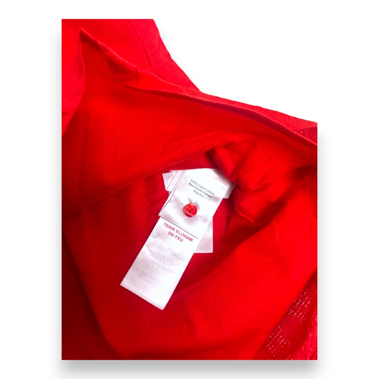 CYRILLUS - Robe rouge avec détails  - 4 ans