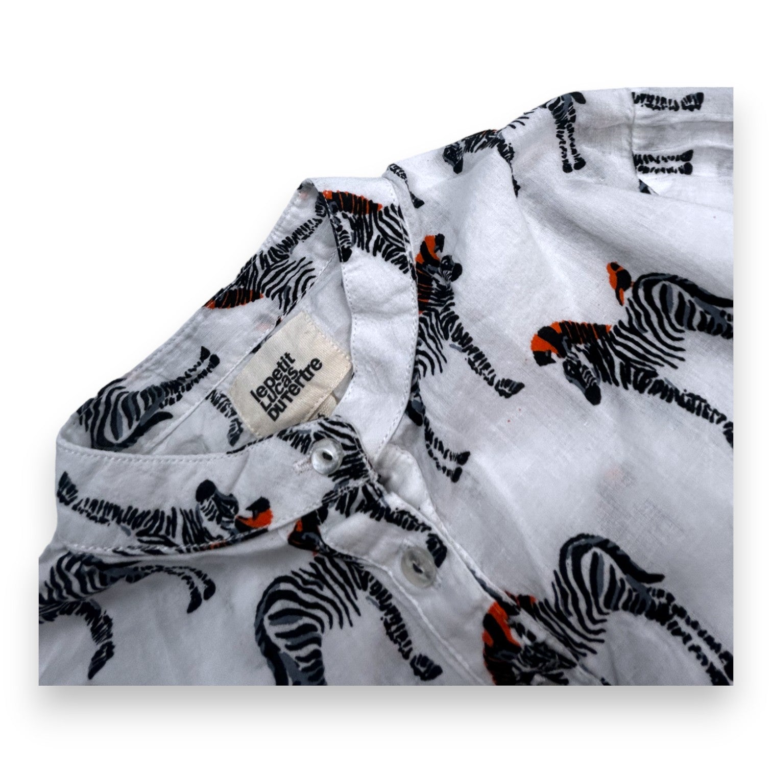 LE PETIT LUCAS DU TERTRE - Chemise imprimé zébrés - 6 ans