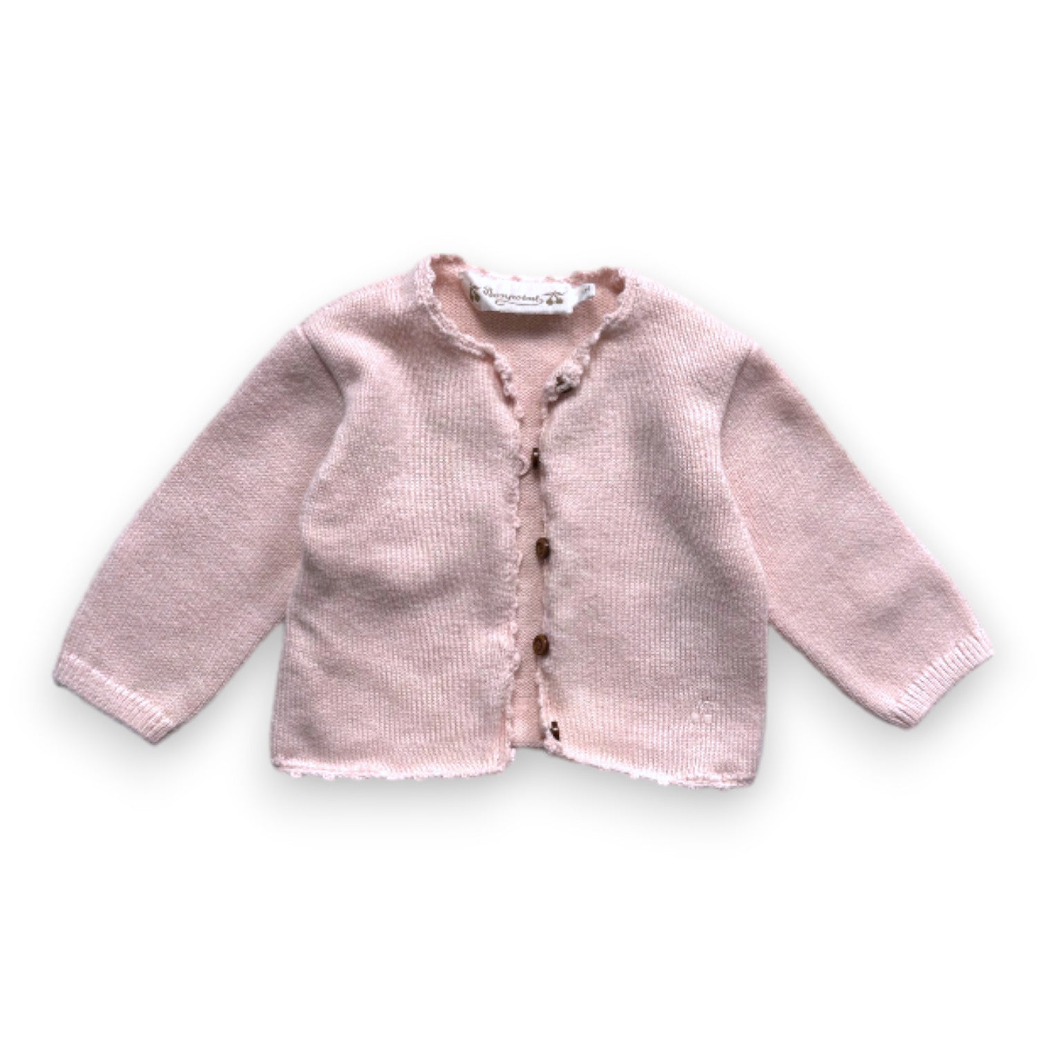BONPOINT - Pink cashmere cardigan - 1 month