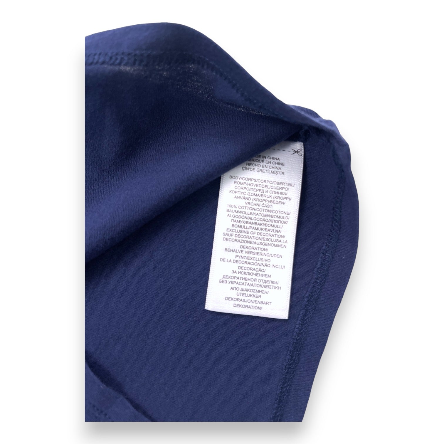 RALPH LAUREN - T shirt manches courtes bleu marine à motifs - 2 ans