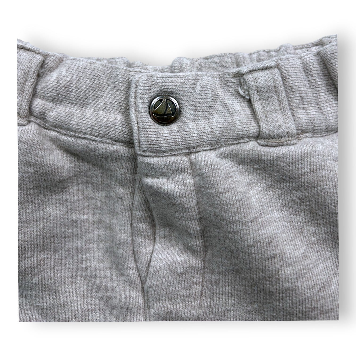 PETIT BATEAU - Pantalon en molleton beige - 18 mois