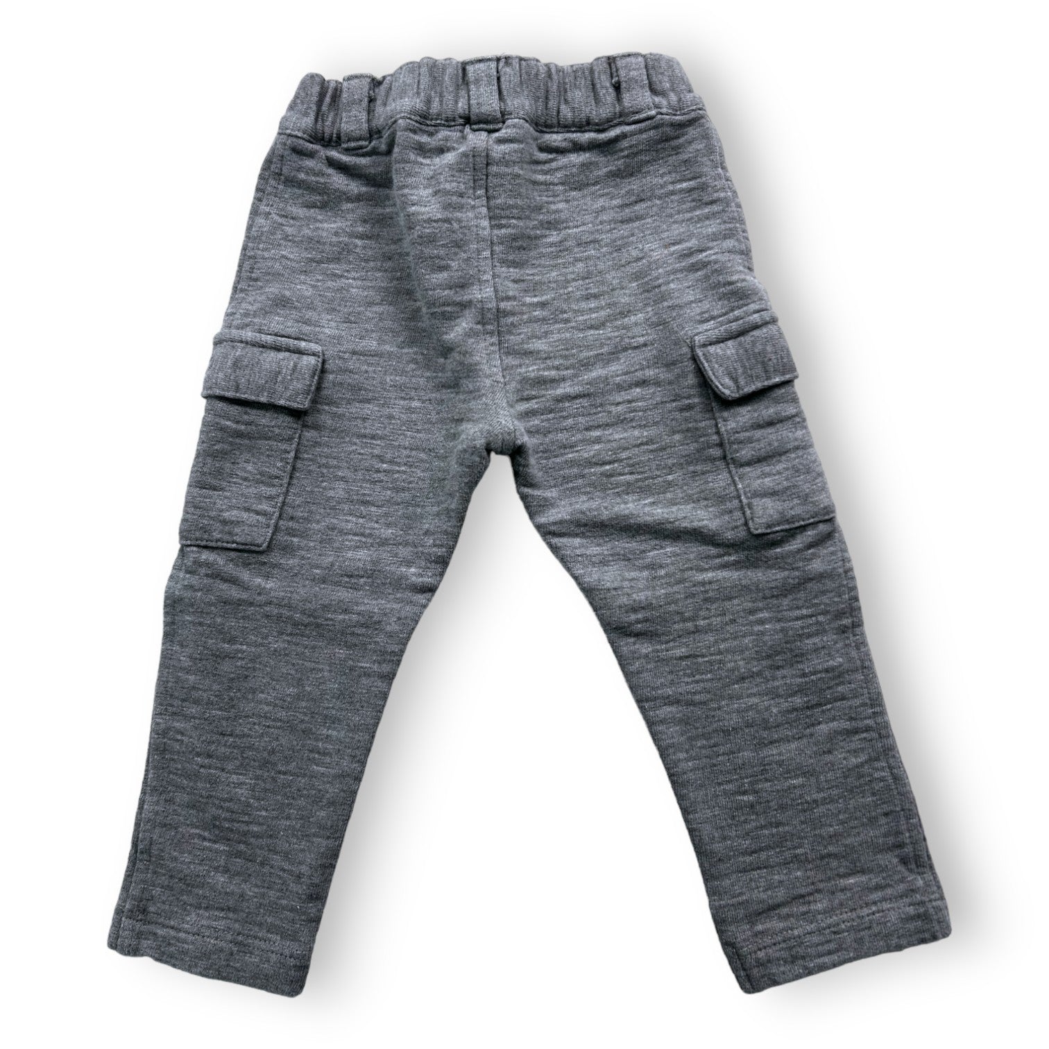 PETIT BATEAU - Pantalon gris en molleton  - 18 mois