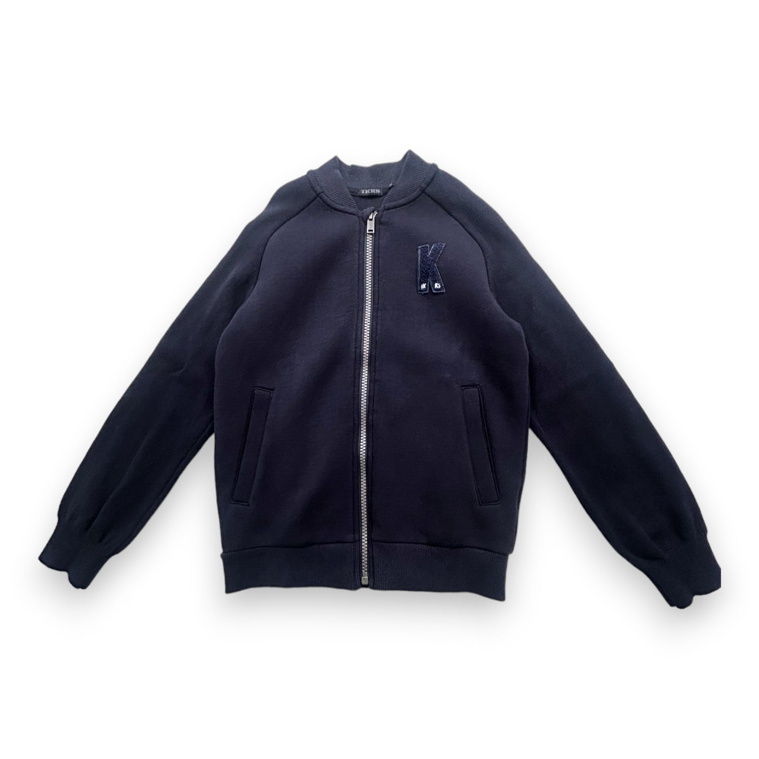 IKKS - Teddy bleu marine manches longues broderie dos - 8 ans