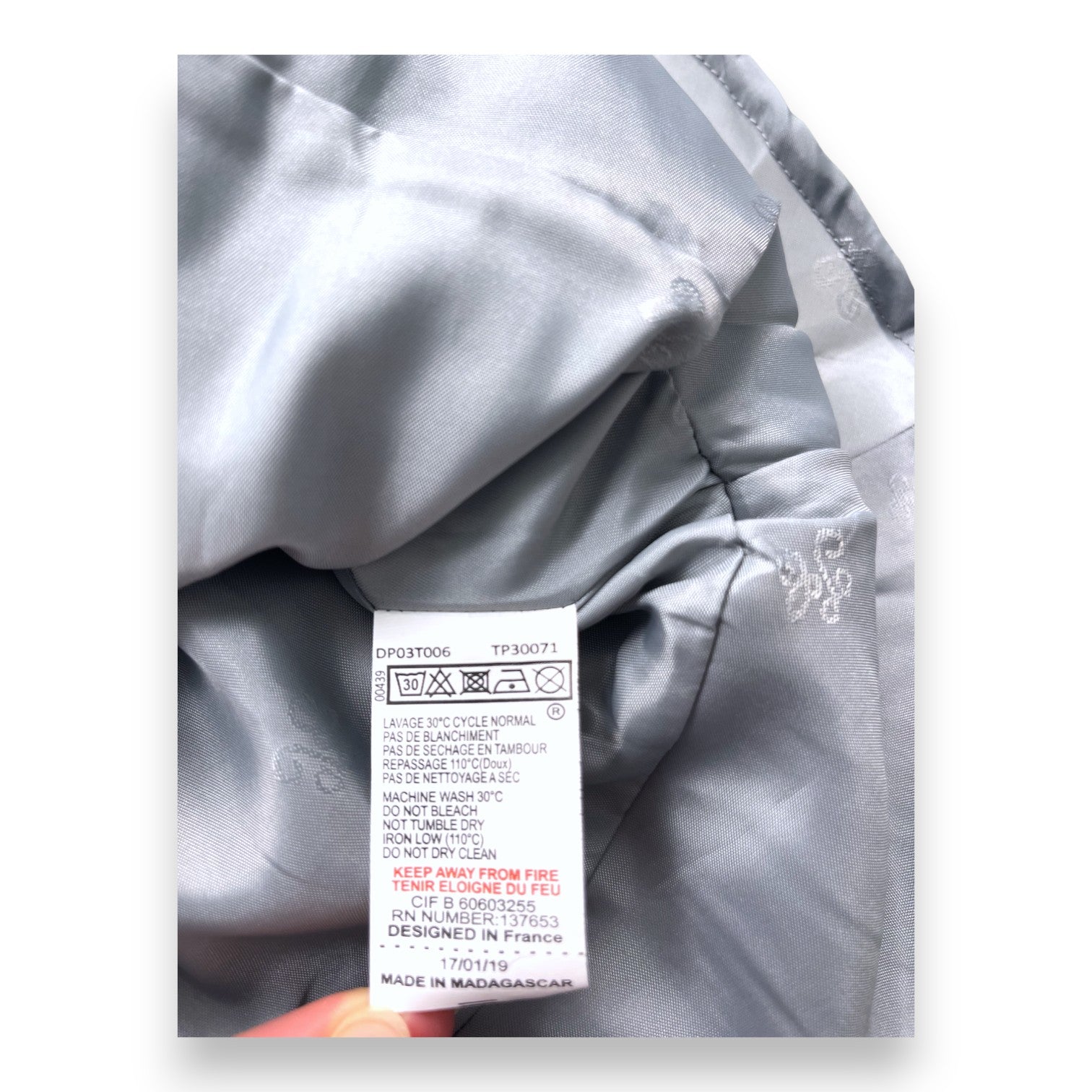 TARTINE &amp; CHOCOLAT - Plissiertes graues Kleid - 18 Monate